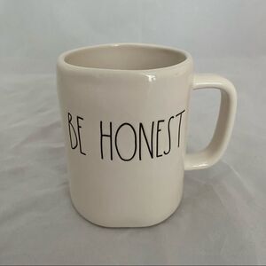 Rae Dunn Mug Be Honest Coffee Tea Home Decor Collector Neutral Classic Farmhouse